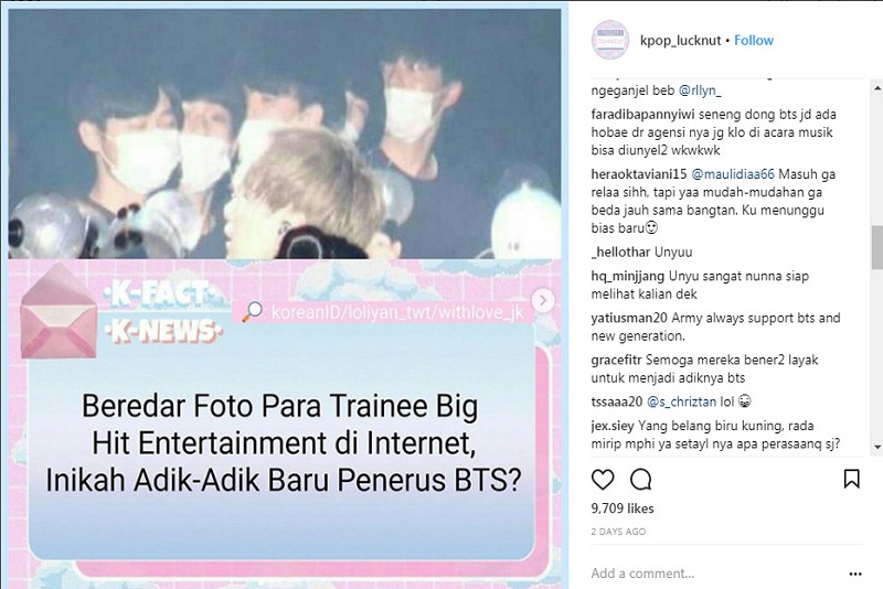 Para Trainee Big Hit Entertainment Sudah di Persiapkan