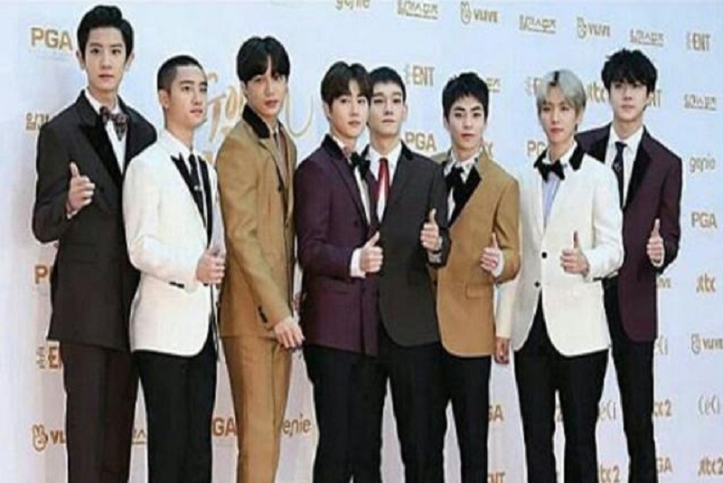 Tak Dapat Daesang, EXO Borong Piala Golden Disc Awards 2018