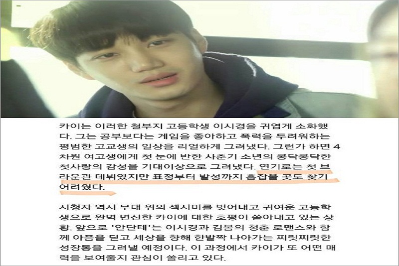 Dapat Respon Positif Akting Kai EXO, Membuat Lebih Semangat