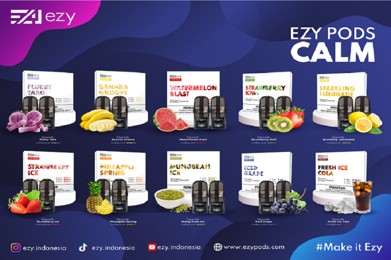 Ezy Pods Pilihan Kaum Milenial Dengan Varian Rasa Menyegarkan