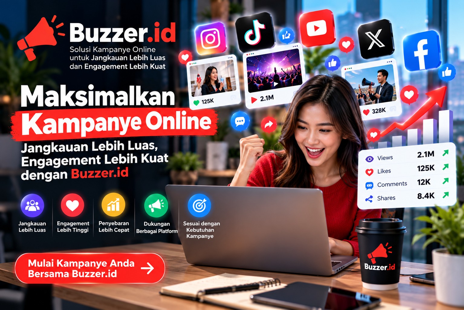 Maksimalkan Kampanye Online Anda dengan Buzzer.id: Jangkauan Lebih Luas, Engagement Lebih Kuat